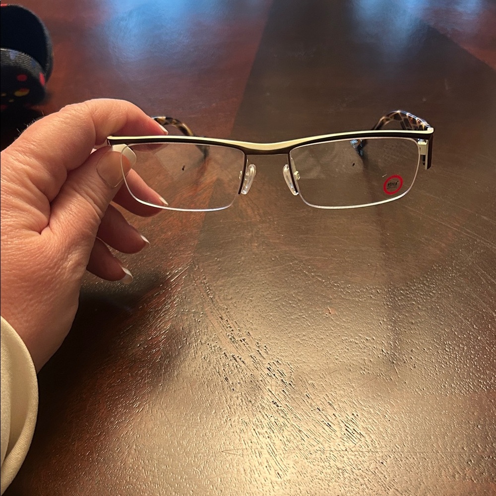 Etina Barcelona NEW brown and cream Stylish Women's Eyeglasses